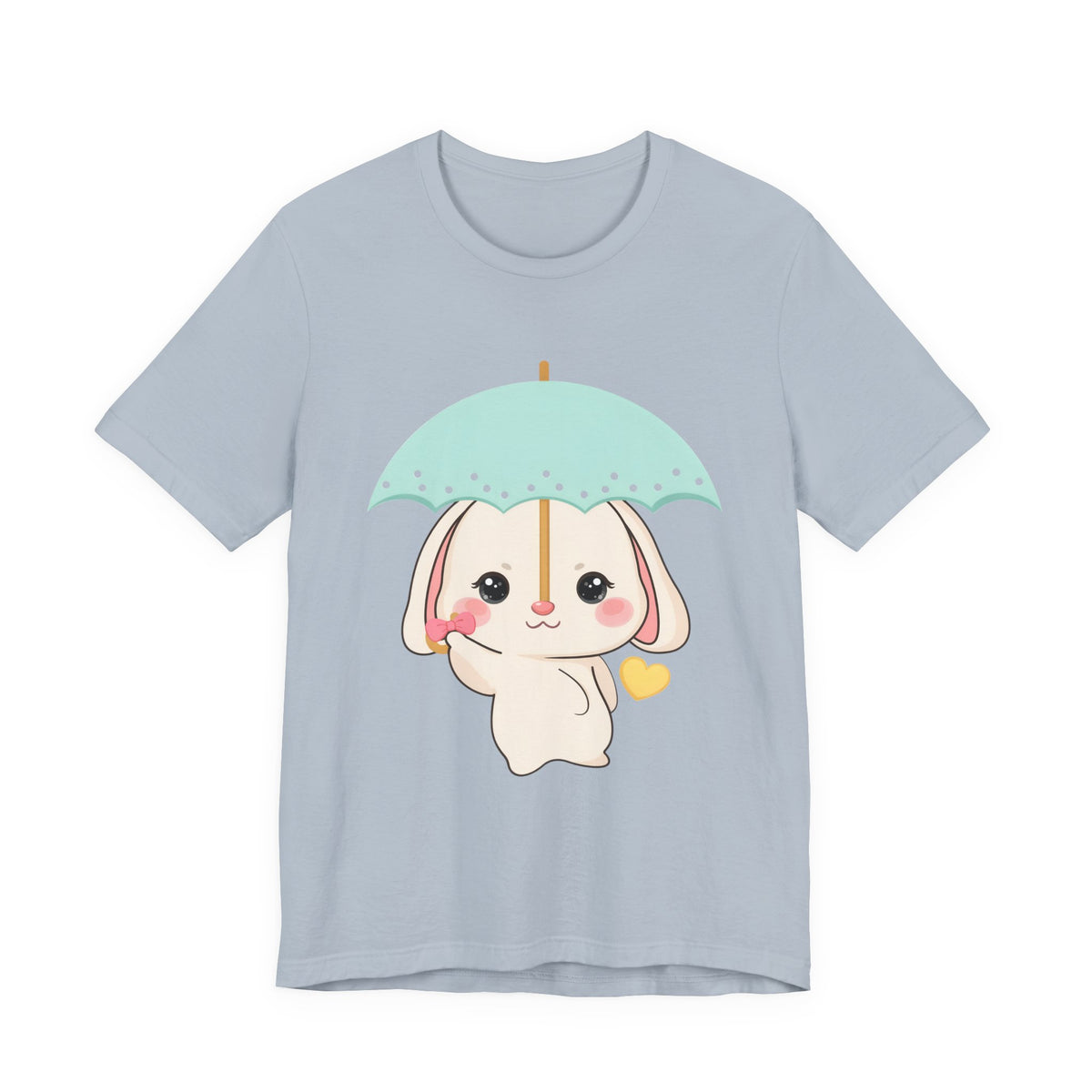 Kawaii Bunny T-Shirt, Cute Umbrella Rabbit Tee