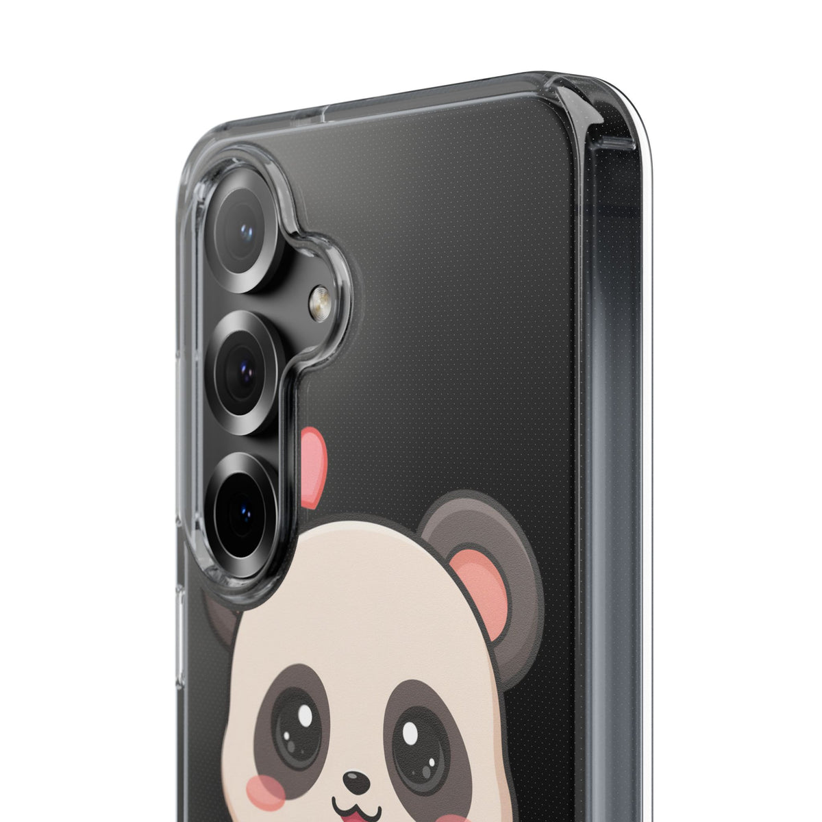 Kawaii Panda Sushi Phone Case, Clear Impact-Resistant Case
