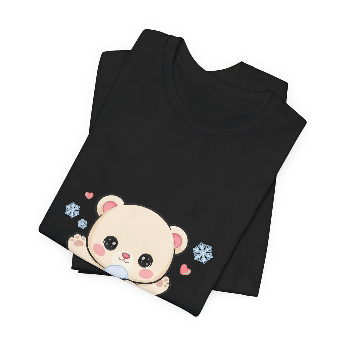 Kawaii Polar Bear Tee, Cute Snow Day Unisex Shirt