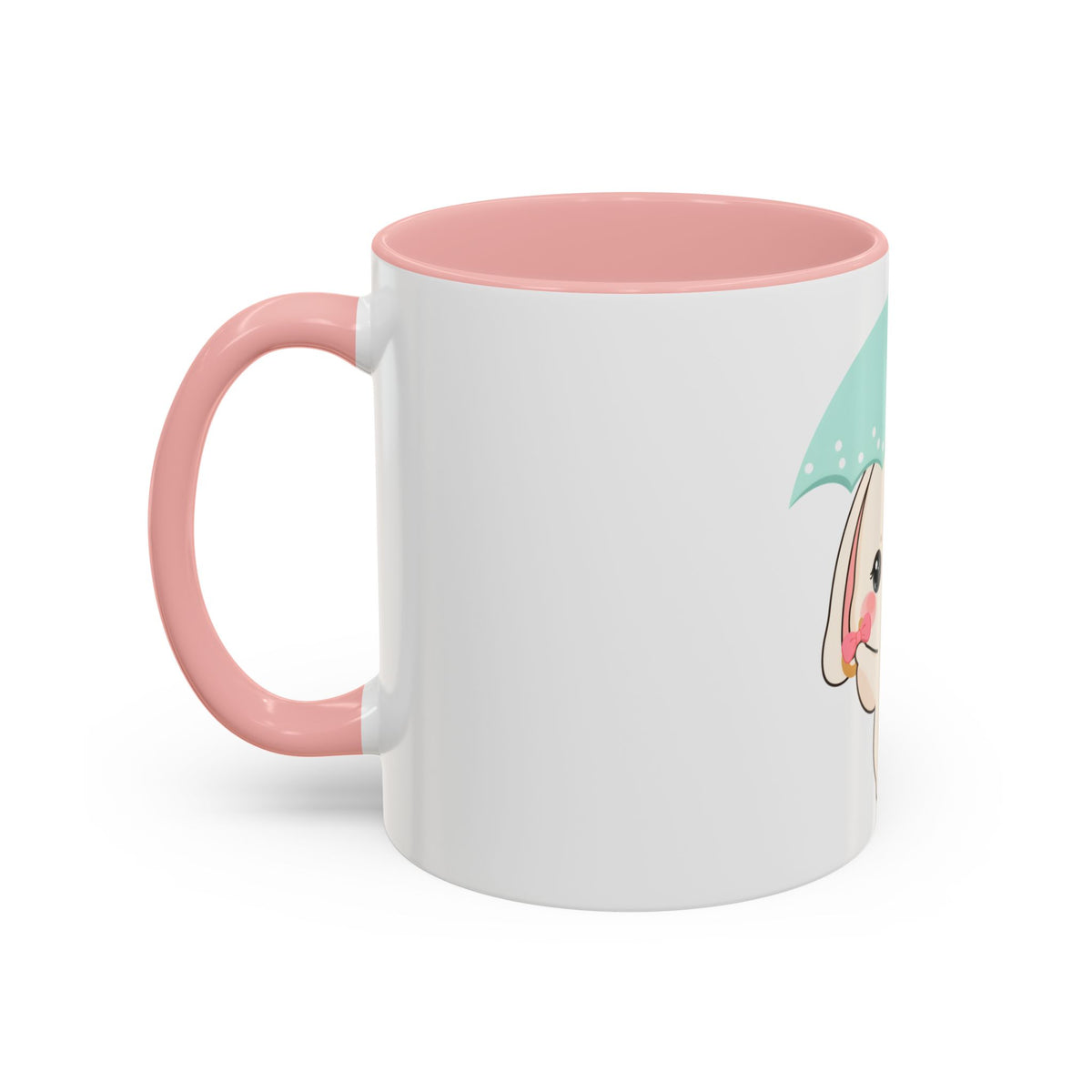 Kawaii Bunny Accent Coffee Mug for a Cheerful Desk