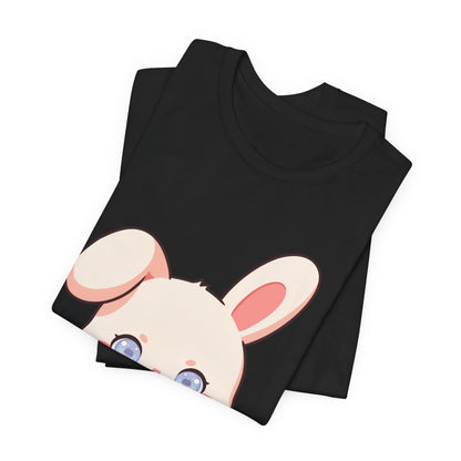 Kawaii Bunny Coffee T-Shirt: Cute Latte Lover Tee
