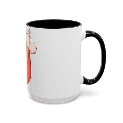 Christmas Gingerbread Mug: Sleepy Stocking Accent Coffee Mug