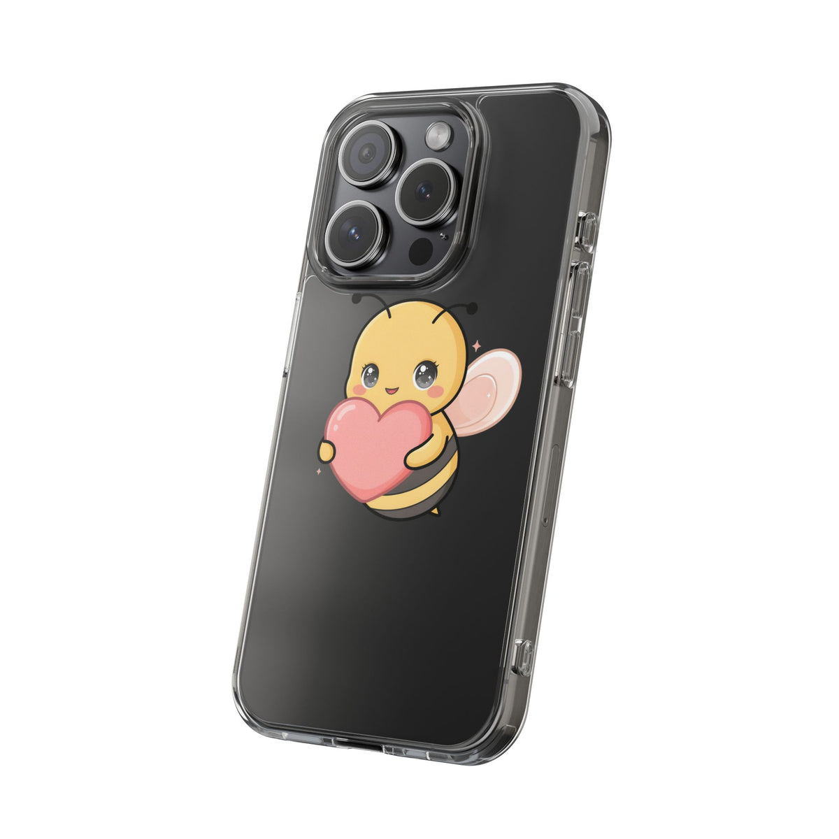 Kawaii Bee Clear Impact-Resistant Phone Case