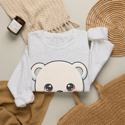 Kawaii Polar Bear Christmas Sweatshirt for Cozy Holiday Moments