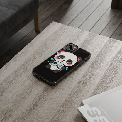 Gamer Panda Clear Impact-Resistant Phone Case