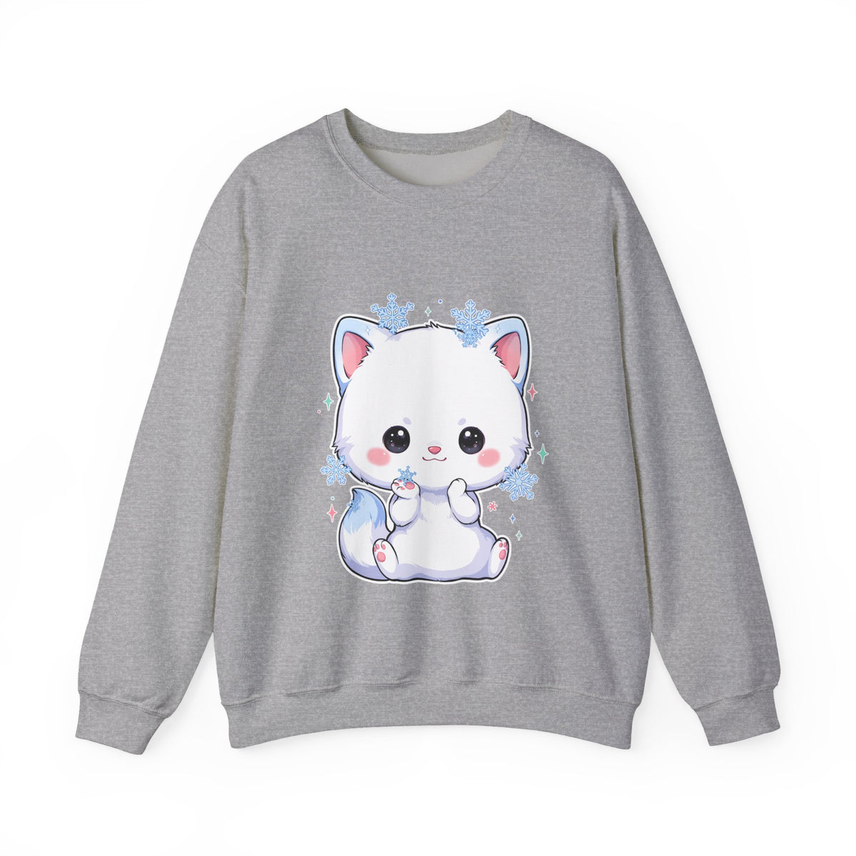 Kawaii Arctic Fox Sweatshirt for Cute Winter Animal Lovers