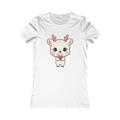 Kawaii Reindeer T-Shirt for Mistletoe-Loving Holiday Fans