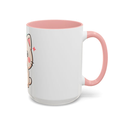 Kawaii Cat Sushi Mug, Cute Accent Coffee Mug