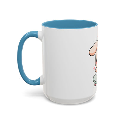 Kawaii Bunny Skateboard Mug – Cute Accent Coffee Mug