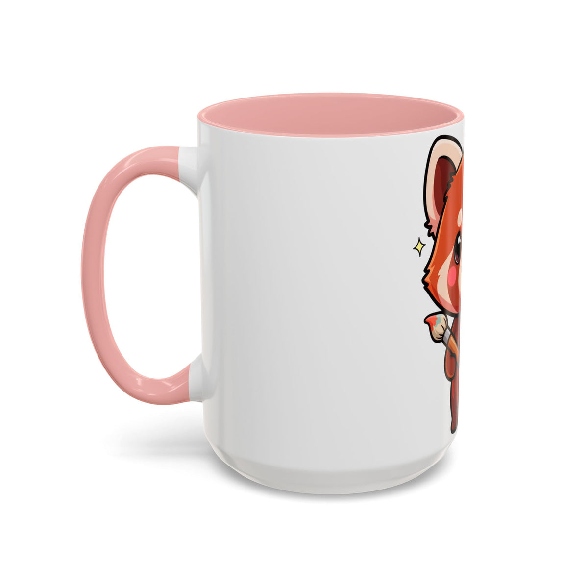 Kawaii Red Panda Accent Coffee Mug for Creative Days