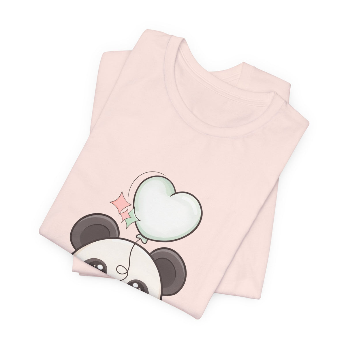 Kawaii Panda T-Shirt with Floating Balloon