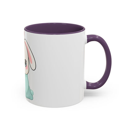 Kawaii Bunny Accent Coffee Mug for Cozy Moments