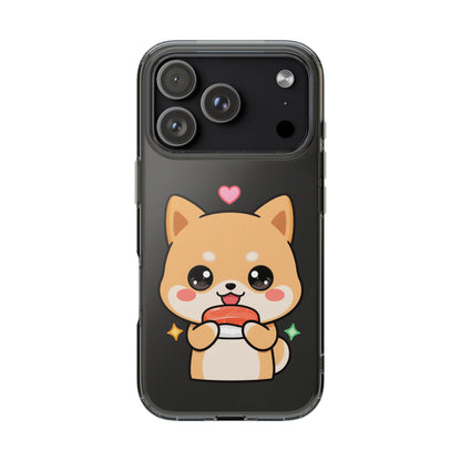 Kawaii Shiba Inu Phone Case for Sushi Lovers