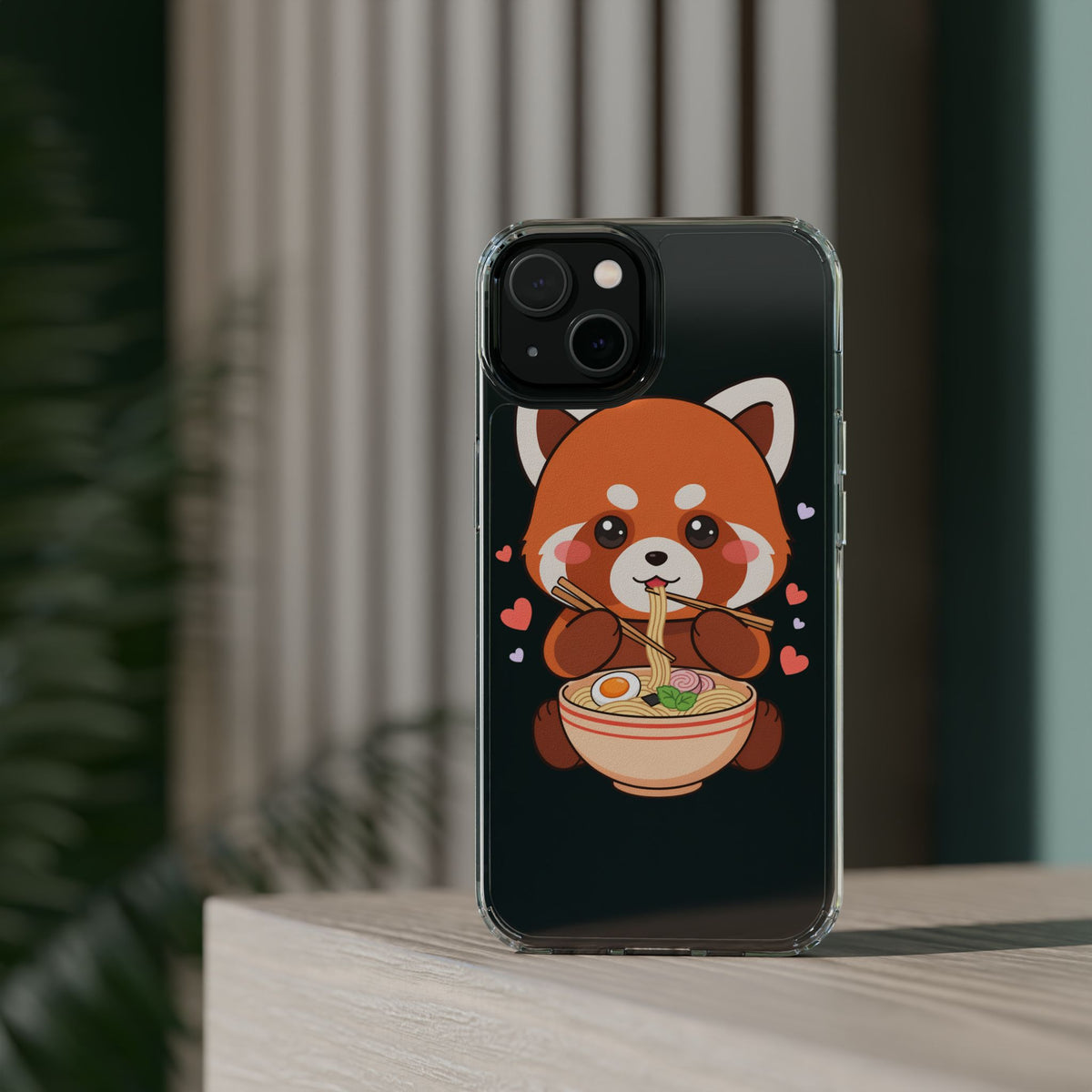 Red Panda Ramen Phone Case – Kawaii Food Lover Gift