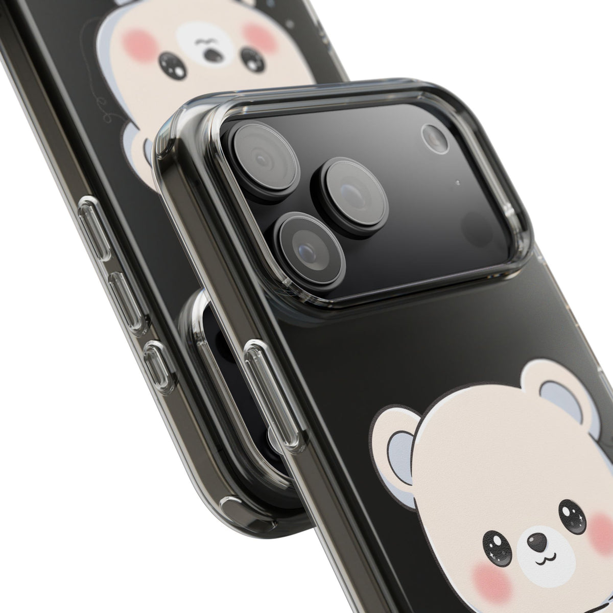 Kawaii Polar Bear Phone Case with Fairy Lights