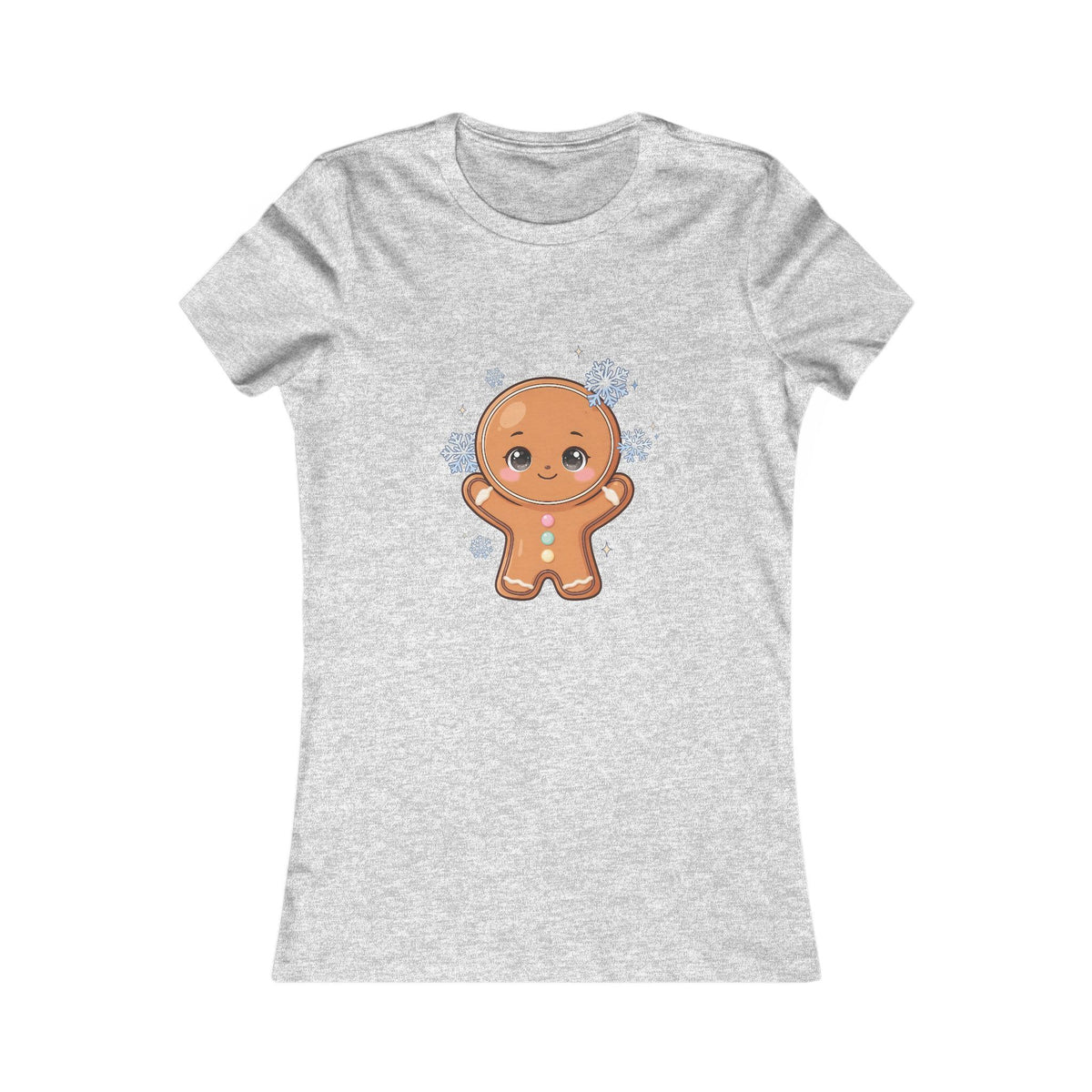 Kawaii Gingerbread T-Shirt for Cozy Winter Outings