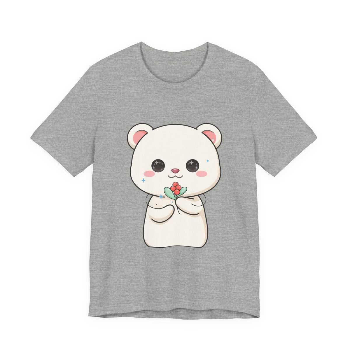 Kawaii Polar Bear Christmas T-Shirt for Cute Holiday Fans