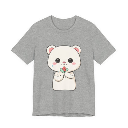 Kawaii Polar Bear Christmas T-Shirt for Cute Holiday Fans