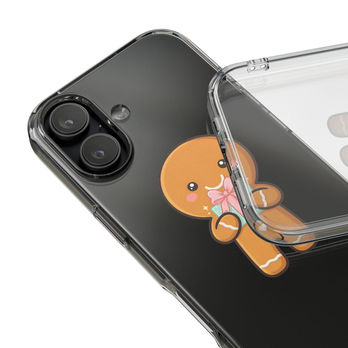 Gingerbread Man Phone Case, Cute Holiday Gift Design
