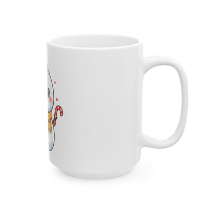 Cute Snowman Ceramic Mug for Cozy Winter Sips