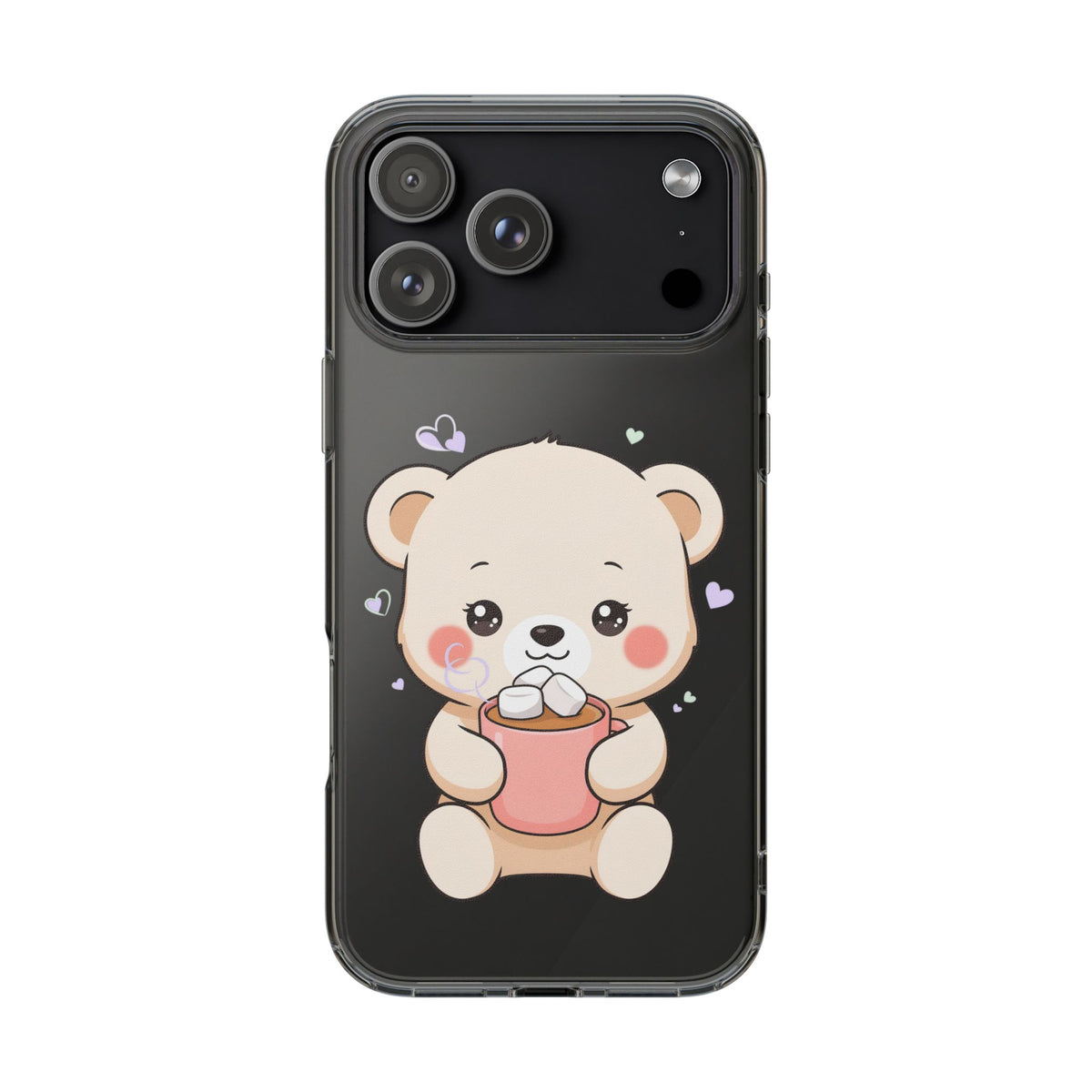 Kawaii Polar Bear Phone Case with Hot Cocoa