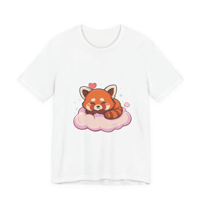 Kawaii Red Panda T-Shirt, Cute Sleeping Animal Tee