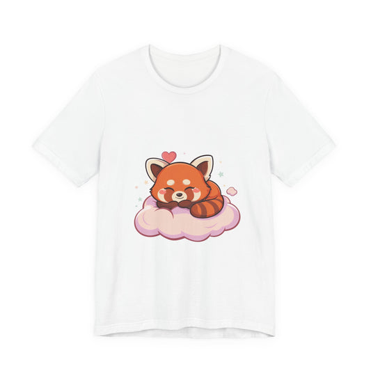 Kawaii Red Panda T-Shirt, Cute Sleeping Animal Tee