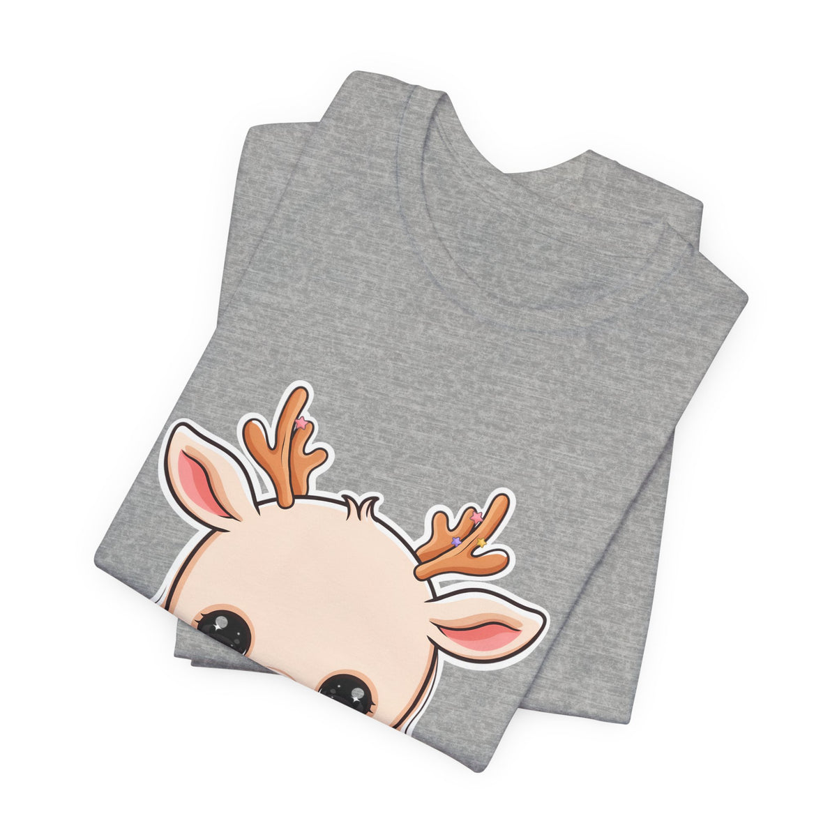 Kawaii Reindeer T-Shirt for Cozy Holiday Errands