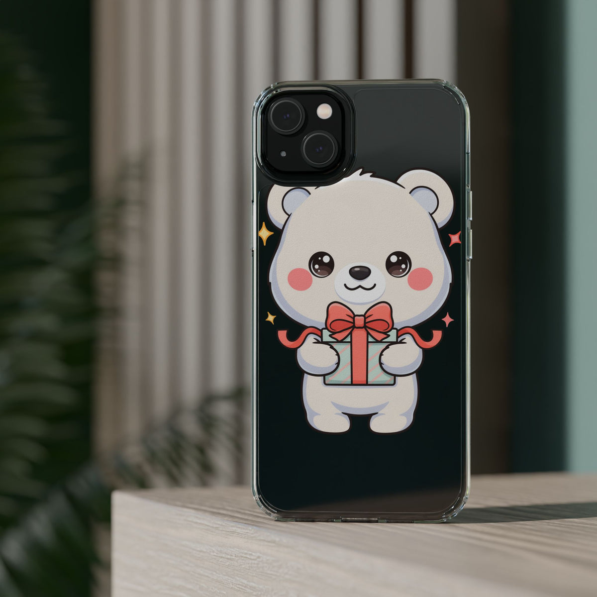 Kawaii Polar Bear Gift Phone Case for Holiday Gifting