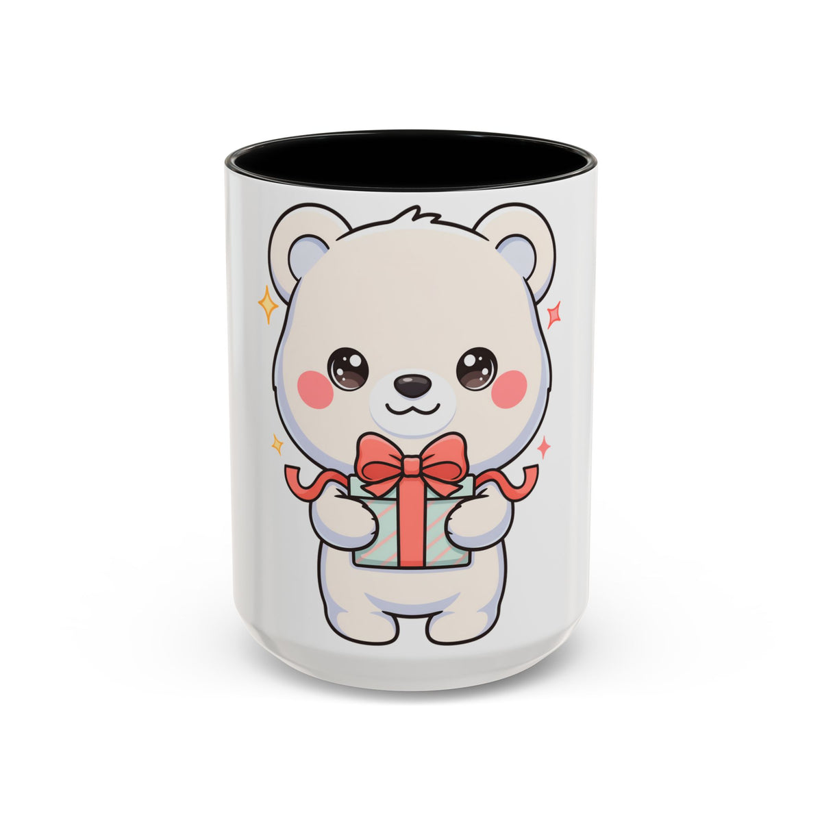 Kawaii Polar Bear Mug, Cute Gift Accent Coffee Mug
