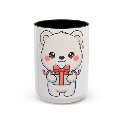 Kawaii Polar Bear Mug, Cute Gift Accent Coffee Mug