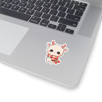 Kawaii Reindeer Sticker, Cute Christmas Gift for Journals