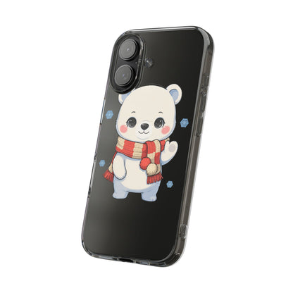 Kawaii Polar Bear Phone Case – Cozy Christmas Cub