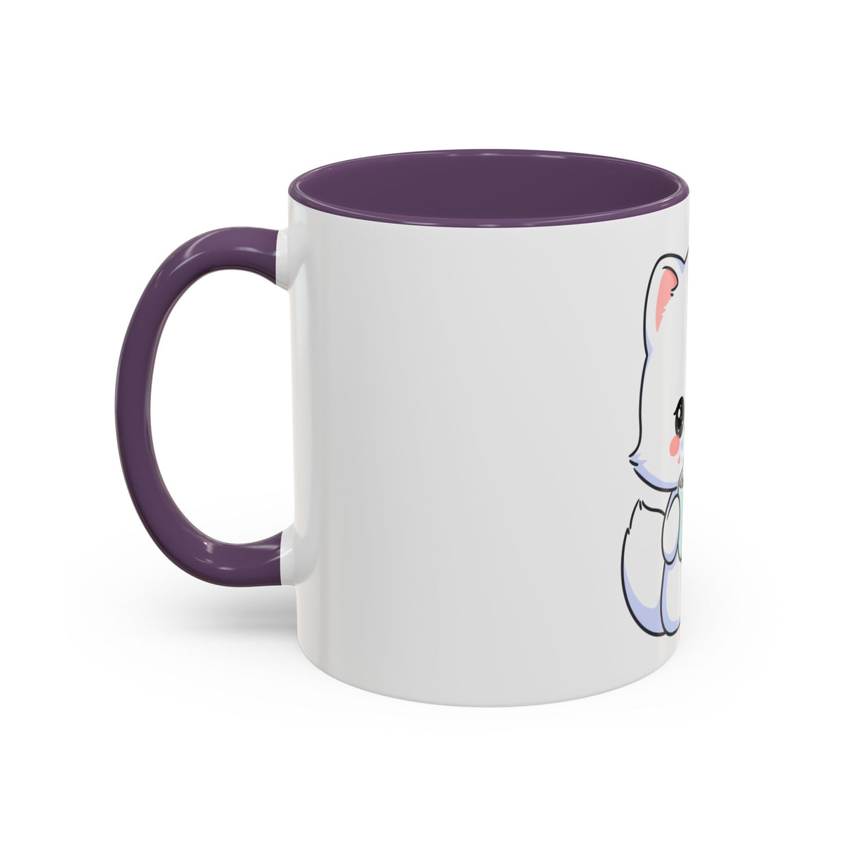Kawaii Arctic Fox Mug – Cute Cocoa Lover Accent Coffee Mug
