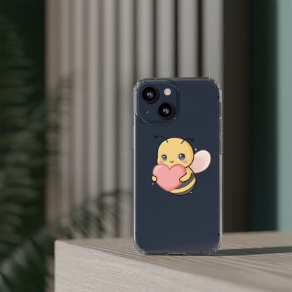 Kawaii Bee Clear Impact-Resistant Phone Case