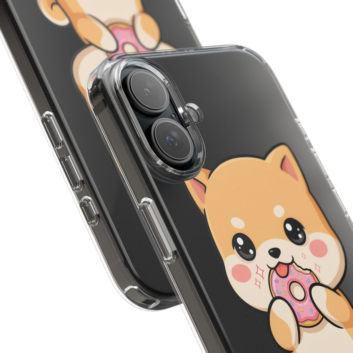 Kawaii Shiba Inu Phone Case with Donut