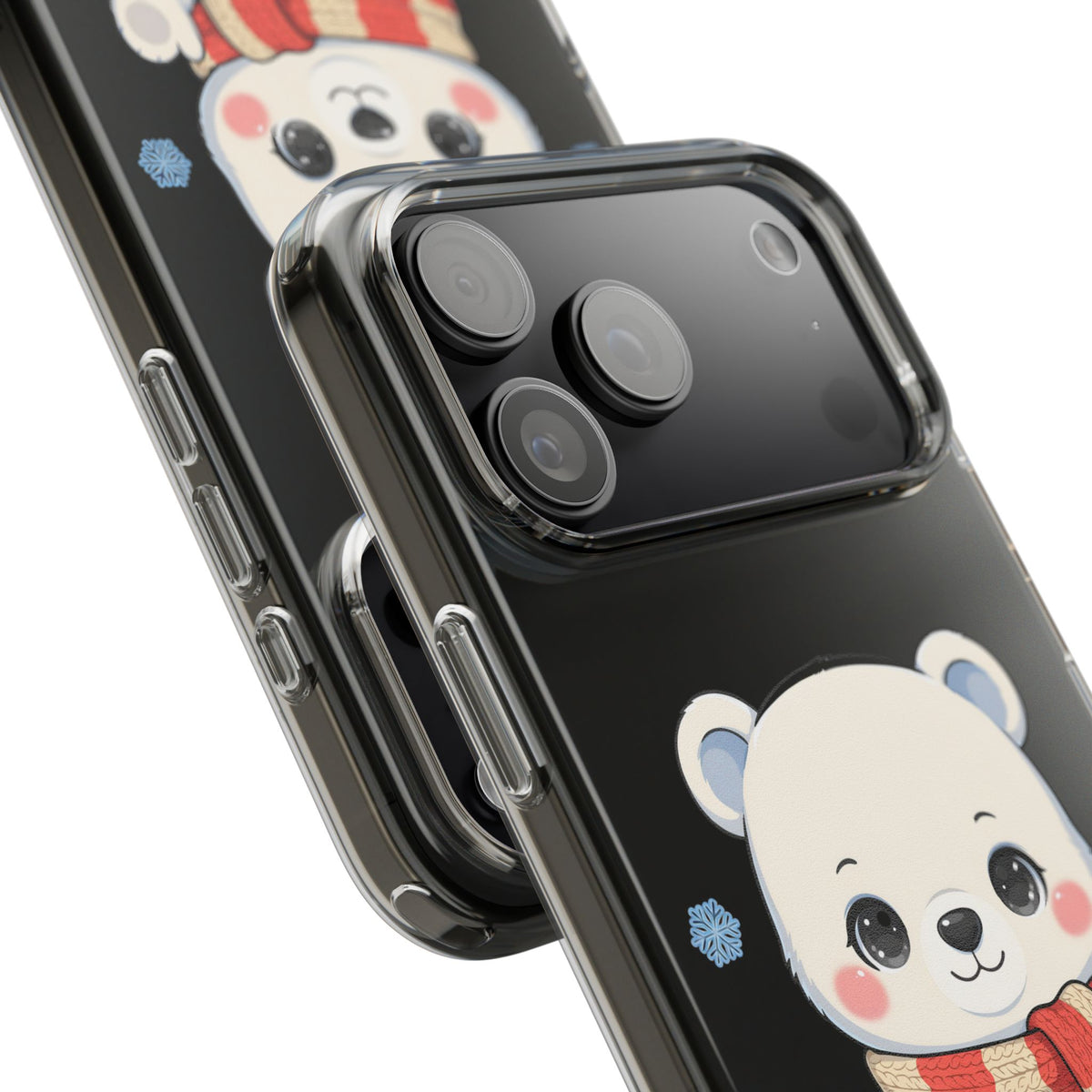 Kawaii Polar Bear Phone Case – Cozy Christmas Cub