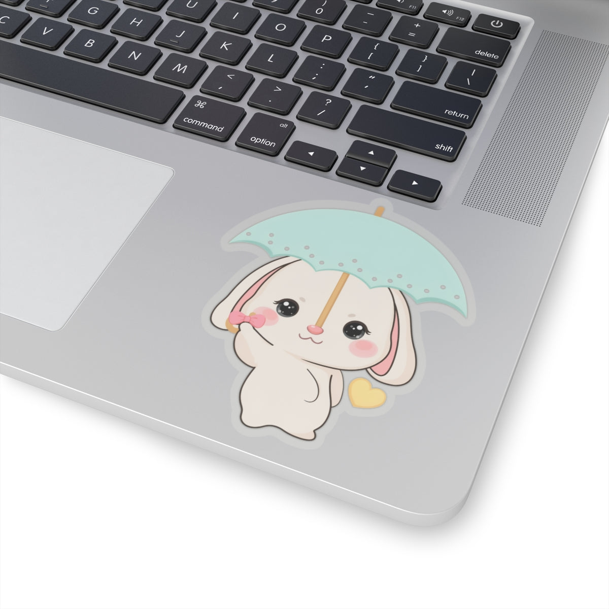 Kawaii Bunny Sticker with Umbrella | Cute Vinyl Decal