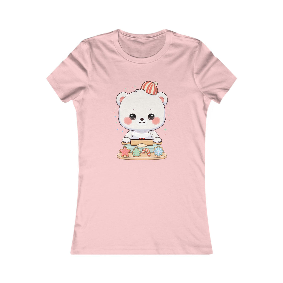 Christmas Polar Bear Tee for Kawaii Holiday Fans
