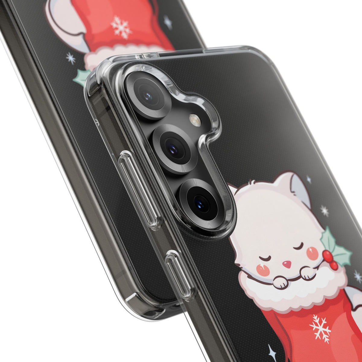 Christmas Fox Phone Case, Cute Holiday Stocking Gift