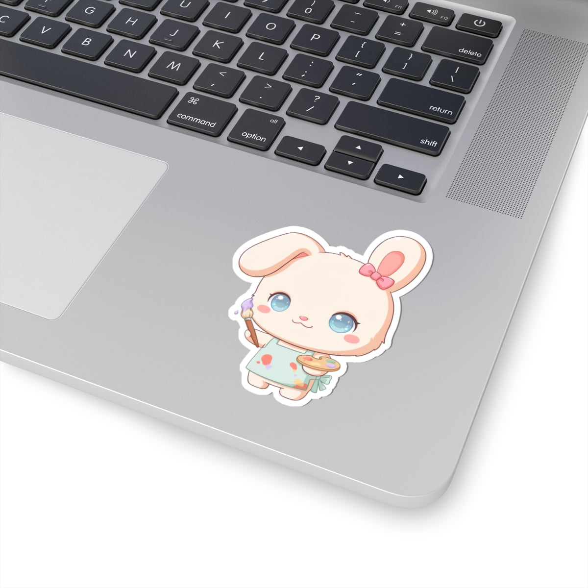 Kawaii Bunny Sticker for Art Lovers and Creative Journals