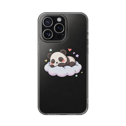 Sleeping Panda Clear Impact-Resistant Phone Case