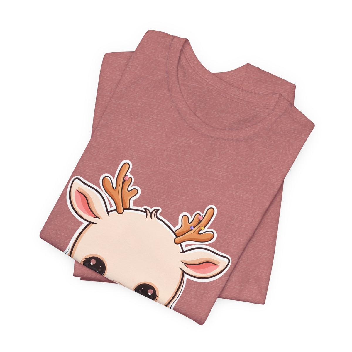 Kawaii Reindeer T-Shirt for Cozy Holiday Errands
