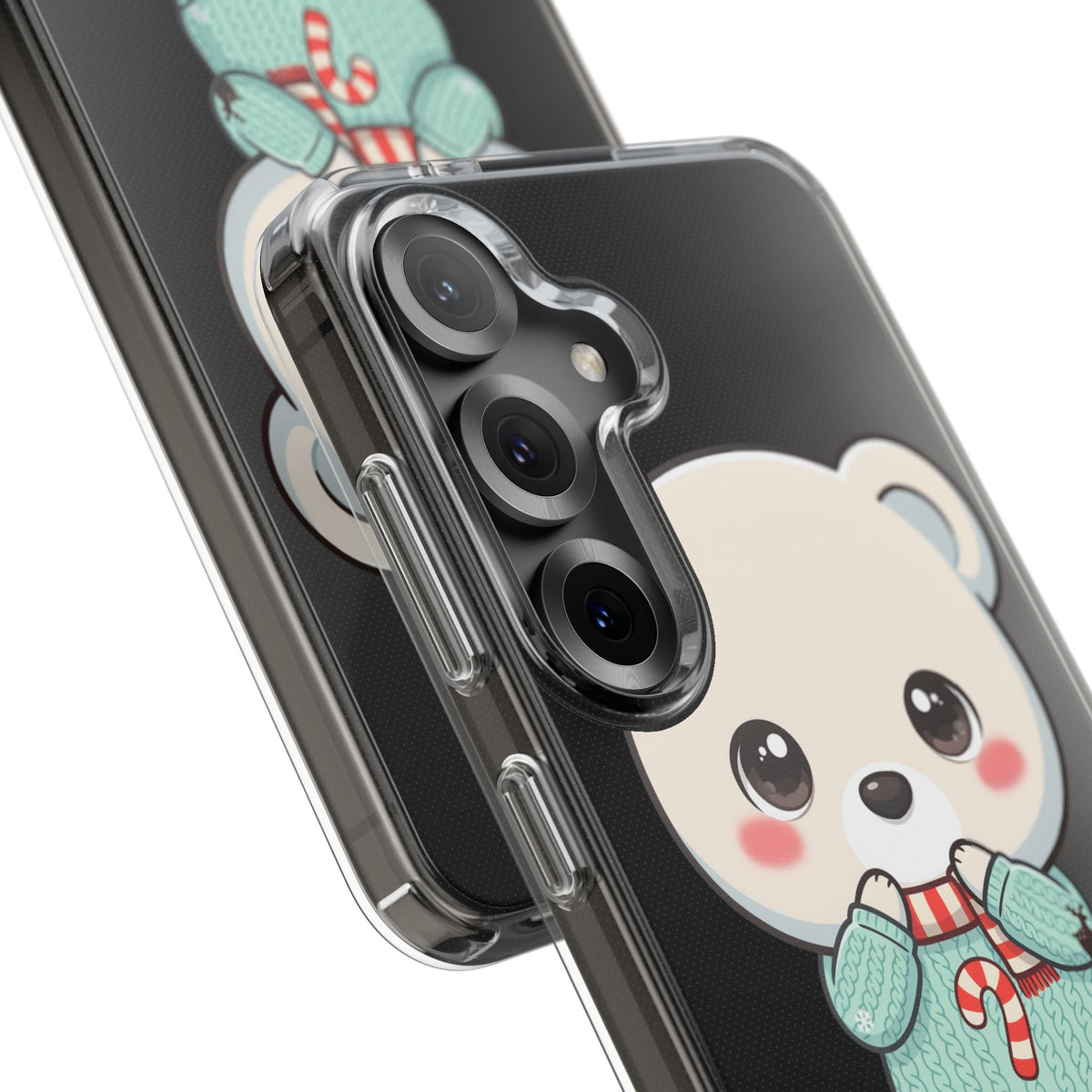 Kawaii Christmas Bear Phone Case for Holiday Season