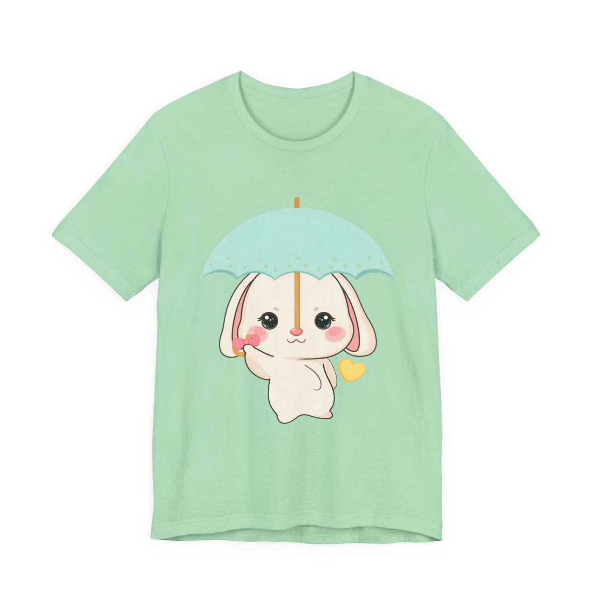 Kawaii Bunny T-Shirt, Cute Umbrella Rabbit Tee