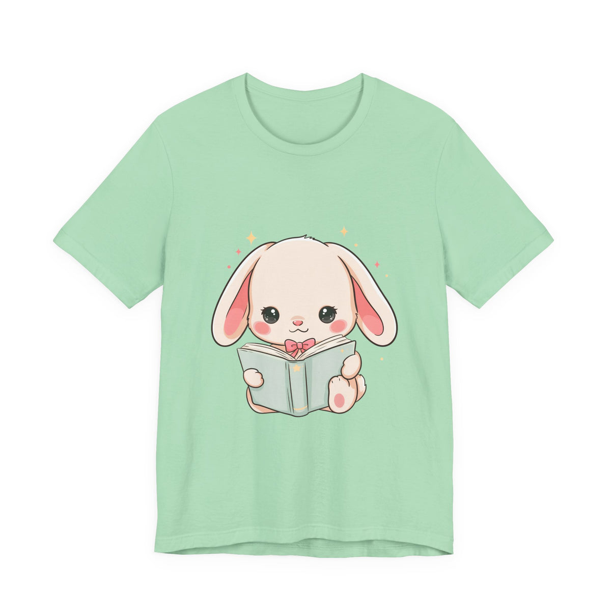 Book Lover Bunny T-Shirt – Cute Kawaii Reader Tee