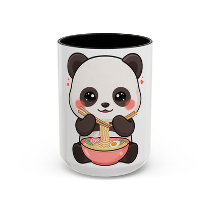Kawaii Panda Ramen Mug, Cute Accent Coffee Mug