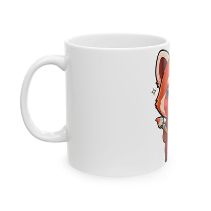 Kawaii Red Panda Mug, Cute Artist Gift