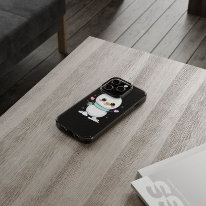 Kawaii Snowman Clear Impact-Resistant Case