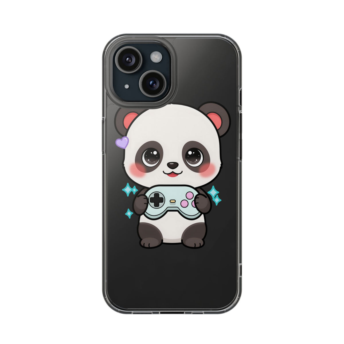 Gamer Panda Clear Impact-Resistant Phone Case